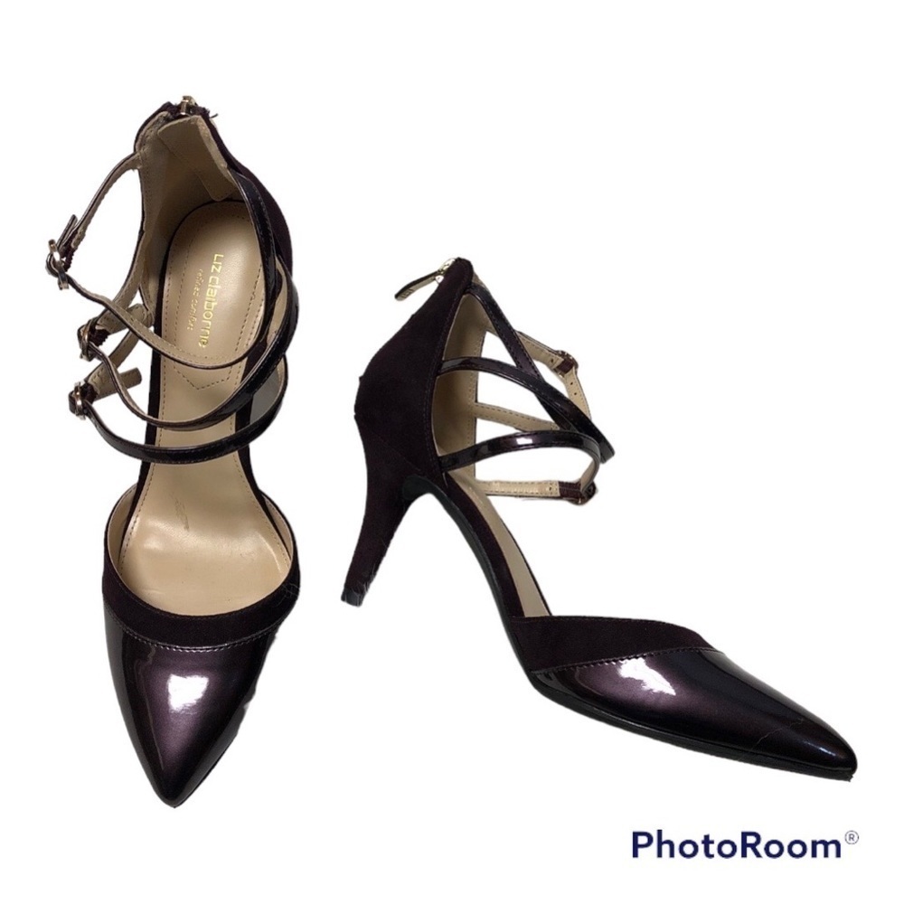 LIZ CLAIBORNE MERLOT HEIDI HEELS